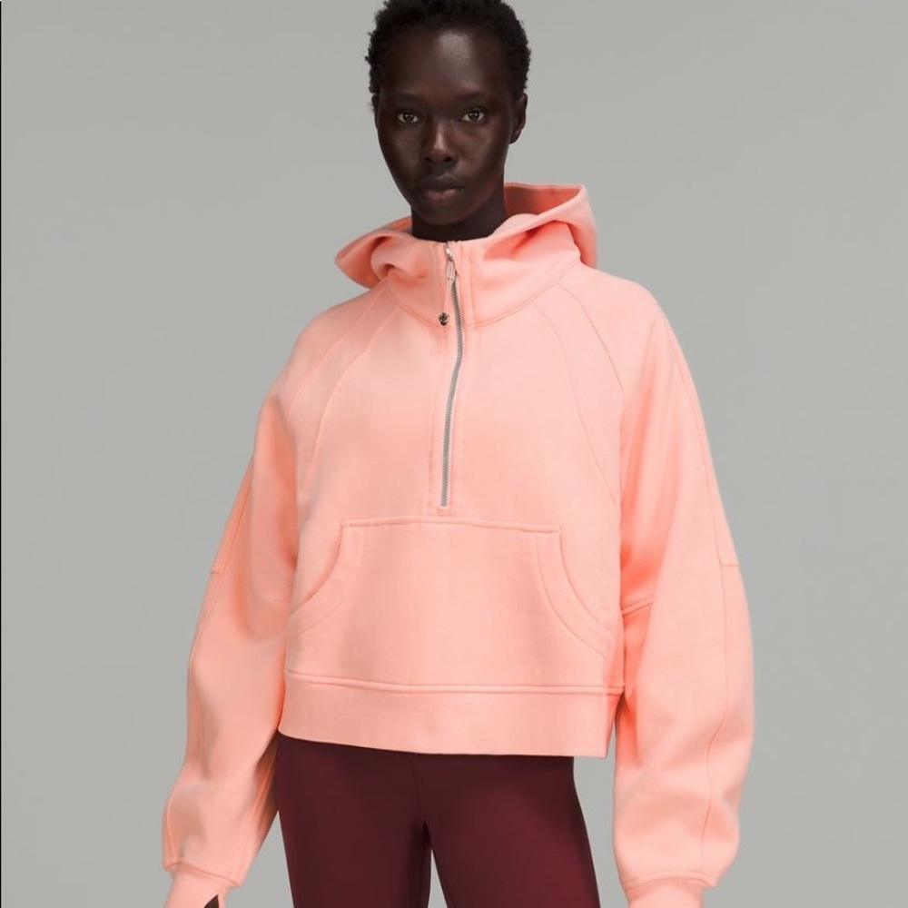 dew pink lululemon scuba hoodie M/L
